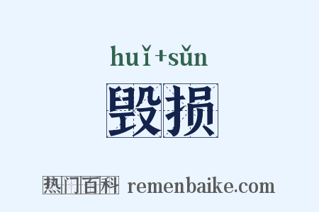 毁损是什么意思的图片